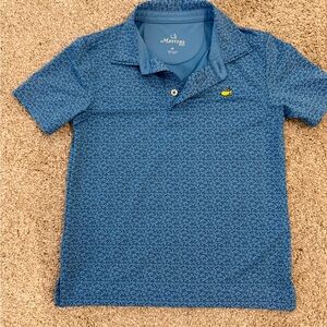 Masters Kids Patterned Blue Polo Shirt